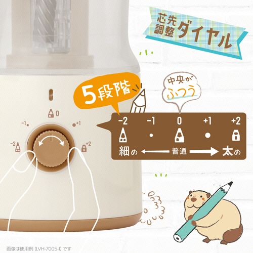ソニック　リビガク　充電式トガリターン　芯先調整付　全自動鉛筆削り　ピンク　ＬＶＨ－７００５－Ｐ　１個5