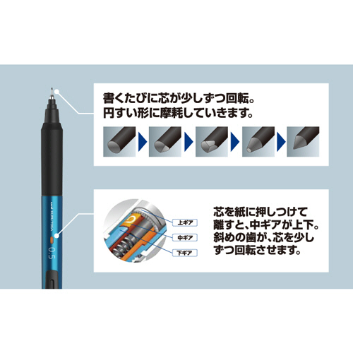 たのめーる】三菱鉛筆 シャープペン クルトガ KSモデル 0.3mm (軸色