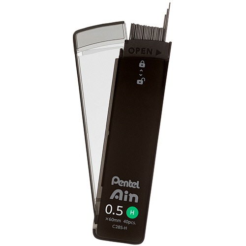 ぺんてる　シャープペン替芯　ぺんてるアイン　０．５ｍｍ　Ｈ　Ｃ２８５－Ｈ　１個（４０本）2