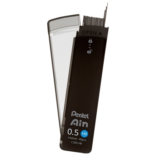 ぺんてる　シャープペン替芯　ぺんてるアイン　０．５ｍｍ　２Ｂ　Ｃ２８５－２Ｂ　１個（４０本）2