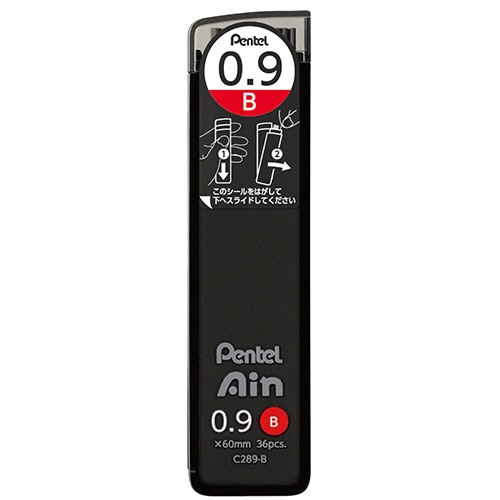 ぺんてる　シャープペン替芯　ぺんてるアイン　０．９ｍｍ　Ｂ　Ｃ２８９－Ｂ　１個（３６本）1