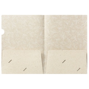 キングジム　二つ折り紙製ホルダー（茶殻紙タイプ）　Ａ４タテ（見開きＡ３）　７１９－２　１パック（２枚）1