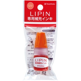 シヤチハタ　ＬＩＰＩＮ（リピン）　専用補充インキ　サンセットオレンジ　５ｍｌ　ＸＬ－ＬＳＲ５－ＳＯ　１個