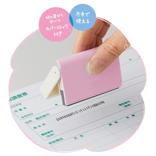 シヤチハタ　Ｘスタンパー　キャップレス一行印　ポルテ（メールオーダー式）　ラベンダー　ＸＨ－ＣＬＰ３／ＭＯ　１個3