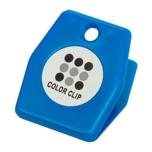 友屋　カラークリップ　シール付　ブルー　６４００８ＢＬＵ　１パック（５０個）1