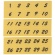 友屋　連番シール　トーメー（１～５０）　黒字　２２３９９　１パック3