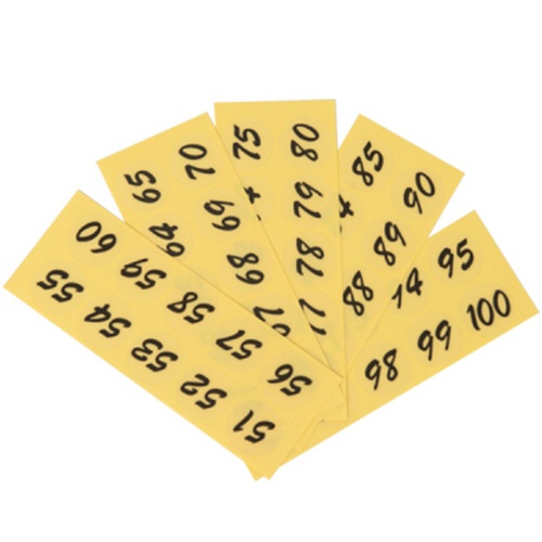 友屋　連番シール　トーメー（５１～１００）　黒字　２２４００　１パック2
