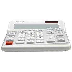 カシオ　人間工学電卓　左手用　１２桁　デスクタイプ　ホワイト　ＤＥ－１２Ｄ－Ｌ－ＷＥ－Ｎ　１台3