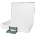カール事務器　保管ボックス　Ｗ３７０×Ｌ２８６×Ｈ７７ｍｍ　ホワイト　ＨＢＰ－２００－Ｗ　１台