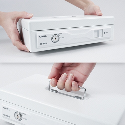 カール事務器　キャッシュボックス　ホワイト　ＣＢ－８８５０－Ｗ　１台7
