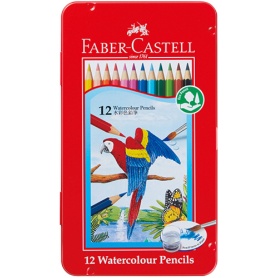 ファーバーカステル　水彩色鉛筆Ｂ　１２色（各色１本）　ＴＦＣＢ－ＷＣＰ／１２Ｃ　１缶