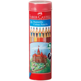 ファーバーカステル　色鉛筆Ｂ　丸缶　３６色（各色１本）　ＴＦＣＢ－ＣＰＫ／３６Ｃ　１缶