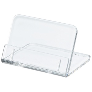 共栄プラスチック　Ｌ型豆カード立　Ｗ５０×Ｈ３５ｍｍ　透明　Ｌ－５０－５　１パック（５個）1