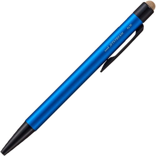 三菱鉛筆　ジェットストリーム　スタイラス　単色ボールペン＆タッチペン　０．７ｍｍ　黒　（軸色：シャイニーブルー）　ＳＸＮＴ８２３５Ｎ７Ｐ３３　１本1