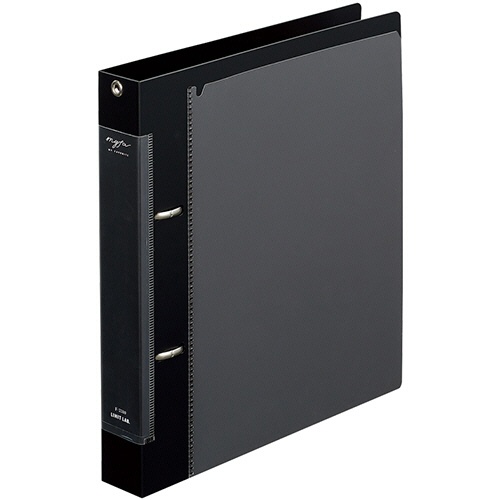 リヒトラブ　ｍｙｆａ　コレクションファイル　Ａ５タテ　２穴　２３０枚収容　背幅３３ｍｍ　ジェットブラック　Ｆ－３３１０－２４　１冊1