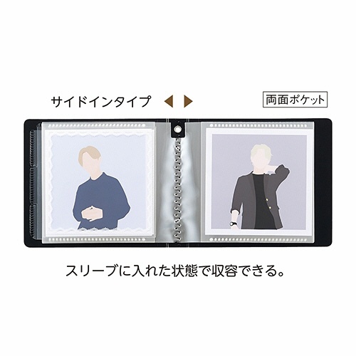リヒトラブ　ｍｙｆａ　スクエアフォトコレクションファイル　ミニ　ジェットブラック　Ｎ－３３２６－２４　１冊2