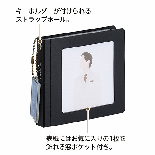リヒトラブ　ｍｙｆａ　スクエアフォトコレクションファイル　ミニ　ジェットブラック　Ｎ－３３２６－２４　１冊3