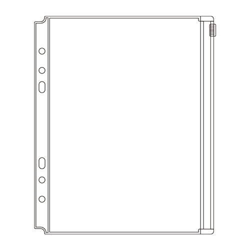 リヒトラブ　ｍｙｆａ　コレクションポケット（ＰＶＣ）ファスナー付　Ａ５タテ　２・６穴　Ｎ－３３５０　１パック（２枚）2