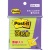 ３Ｍ　ポスト・イット　強粘着ノート　ラインノート　７５×７５ｍｍ　アシッドライム　６３０ＳＳ－ＬＩ　１冊
