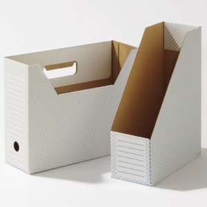 ＴＡＮＯＳＥＥ　ボックスファイル（ホワイト）　Ａ４タテ　背幅１００ｍｍ　ブルー　１パック（１０冊）2