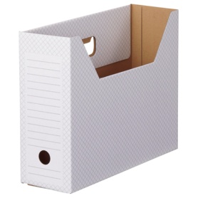 ＴＡＮＯＳＥＥ　ボックスファイル（ホワイト）　Ａ４ヨコ　背幅１００ｍｍ　グレー　１パック（１０冊）