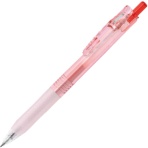 ゼブラ　ジェルボールペン　バイオチューブ搭載サラサクリップ　０．５ｍｍ　赤　（軸色：サンライズコーラル）　ＢＩ－ＪＪ１５－ＳＣ　１本