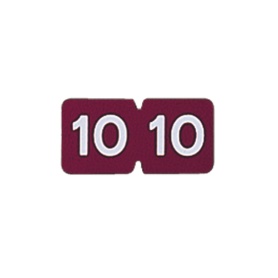 リヒトラブ　カラー月ラベルＭ　ロールタイプ　「１０」　ＨＫ７８１Ｒ－１０　１箱（３００片）
