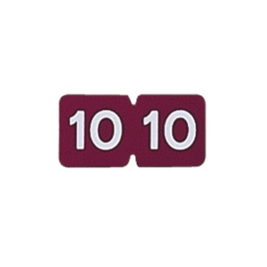 リヒトラブ　カラー月ラベルＭ　ロールタイプ　「１０」　ＨＫ７８１Ｒ－１０　１箱（３００片）1