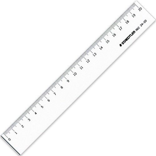 ステッドラー　直線定規　片側目盛り付き　２０ｃｍ　９６２　２４－２０　１個1