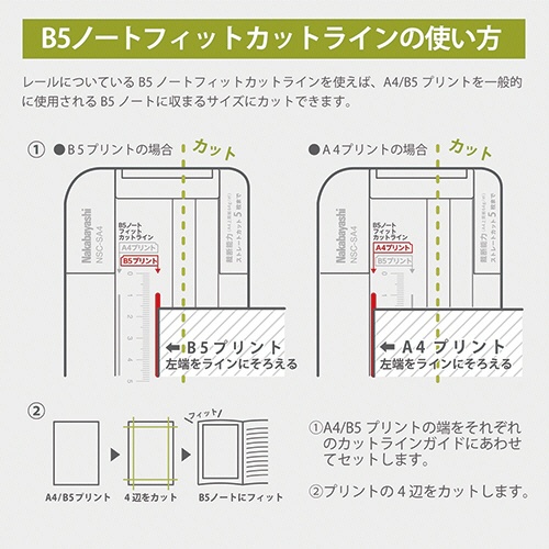 ナカバヤシ　スライドカッタースリム　Ａ４　ＮＳＣ－ＳＡ４ＬＧ　１台5