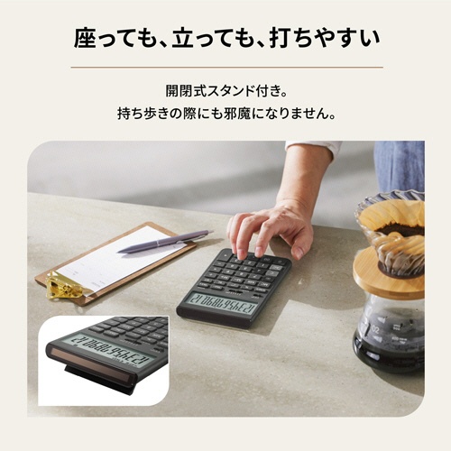 カシオ　Ｃｏｍｆｙ　デザイン電卓　１２桁　ジャストタイプ　オフホワイト　ＪＴ－２００Ｔ－ＷＥ－Ｎ　１台9