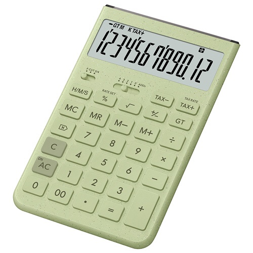 カシオ　Ｃｏｍｆｙ　デザイン電卓　１２桁　ジャストタイプ　グレイッシュグリーン　ＪＴ－２００Ｔ－ＧＮ－Ｎ　１台2