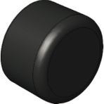 スター精機　アインツ　パイプエンドキャップ（黒）・φ８　Ｒ－ＣＡＰ－８　１個