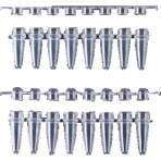 アズワン PCRチューブ 0.2ml8連フラット 1-1599-03 1箱