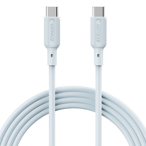 アドテック　ＵＳＢ２．０　Ｔｙｐｅ－Ｃ　ｔｏ　Ｃ　ケーブル（１００Ｗ出力）　ブルー　１ｍ　ＡＰＣ－Ｖ１０１０ＳＣＣ－Ｕ２－ＢＬ　１本1