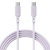 アドテック　ＵＳＢ２．０　Ｔｙｐｅ－Ｃ　ｔｏ　Ｃ　ケーブル（１００Ｗ出力）　パープル　１ｍ　ＡＰＣ－Ｖ１０１０ＳＣＣ－Ｕ２－ＰＵ　１本