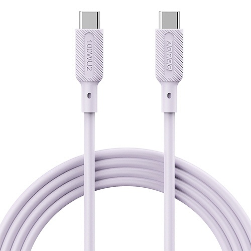 アドテック　ＵＳＢ２．０　Ｔｙｐｅ－Ｃ　ｔｏ　Ｃ　ケーブル（１００Ｗ出力）　パープル　１ｍ　ＡＰＣ－Ｖ１０１０ＳＣＣ－Ｕ２－ＰＵ　１本1