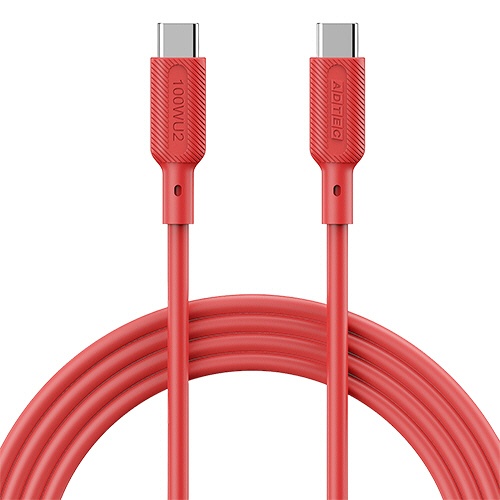 アドテック　ＵＳＢ２．０　Ｔｙｐｅ－Ｃ　ｔｏ　Ｃ　ケーブル（１００Ｗ出力）　レッド　１ｍ　ＡＰＣ－Ｖ１０１０ＳＣＣ－Ｕ２－ＲＤ　１本1