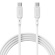 アドテック　ＵＳＢ２．０　Ｔｙｐｅ－Ｃ　ｔｏ　Ｃ　ケーブル（１００Ｗ出力）　ホワイト　１ｍ　ＡＰＣ－Ｖ１０１０ＳＣＣ－Ｕ２－ＷＨ　１本1