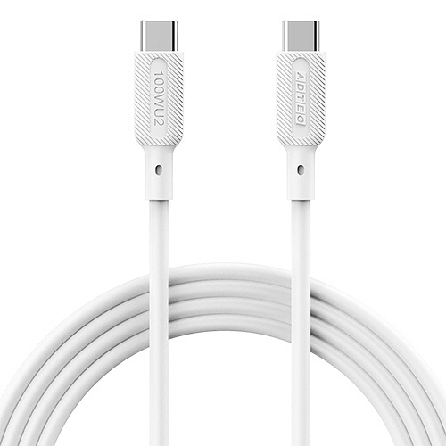 アドテック　ＵＳＢ２．０　Ｔｙｐｅ－Ｃ　ｔｏ　Ｃ　ケーブル（１００Ｗ出力）　ホワイト　１ｍ　ＡＰＣ－Ｖ１０１０ＳＣＣ－Ｕ２－ＷＨ　１本1