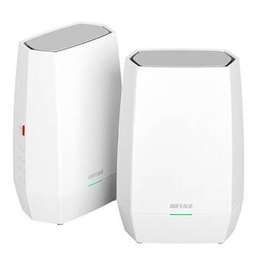 バッファロー　ＡｉｒＳｔａｔｉｏｎ　無線ＬＡＮ親機＋中継機　１１ａｘ／ａｃ／ｎ／ａ／ｇ／ｂ　２４０１＋５７３Ｍｂｐｓ　ホワイト　ＷＮＲ－３０００ＡＸ４／２Ｓ　１セット1