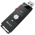 バッファロー　ＵＳＢ３．２（Ｇｅｎ１）　ＴｙｐｅＡ　抗ウイルス・抗菌　ＴＶ録画対応スティック型ＳＳＤ　ブラック　ＳＳＤ－ＰＵＴＶＢＵ３－Ｂ