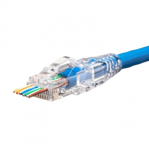 サンワサプライ　カテゴリ６Ａ　ＲＪ－４５コネクタ　貫通型、への字ラッチ、ブーツ付き　ＡＤＴ－６ＡＲＪＫＮＨ－１０　１パック（１０個）4
