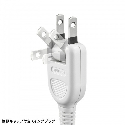サンワサプライ　節電タップ　２Ｐ・４個口　ホワイト　３ｍ　ＴＡＰ－Ｂ１０７ＵＣ－３Ｗ　１個5