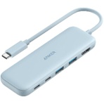 アンカージャパン　ＡＮＫＥＲ　３３２　ＵＳＢ－Ｃハブ（５－ｉｎ－１　ＰＤ１００Ｗ対応）　ブルー　Ａ８３５５０３１　１個
