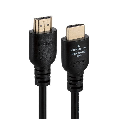 エレコム　ＰＲＥＭＩＵＭ　ＨＩＧＨ　ＳＰＥＥＤ　ＨＤＭＩケーブル　ブラック　１．０ｍ　ＤＨ－ＨＤＰＳ１４Ｅ１０ＢＫ２　１本4
