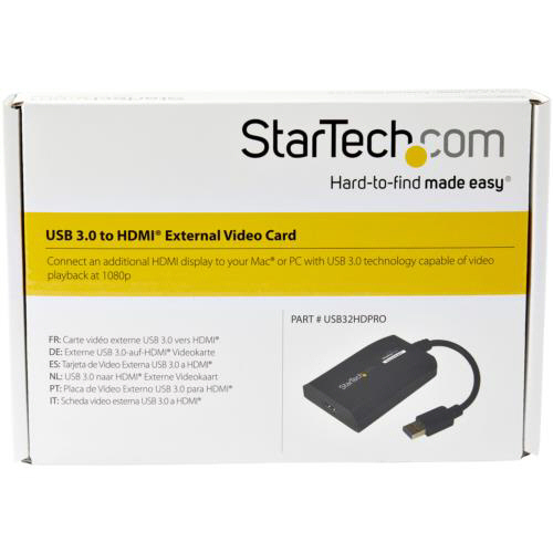 StarTech　USB 3.0接続クアッドHDMIディスプレイ変換アダプタ USB 3.0 to Quad HDMI Adapter, USB to 4x HDMI Monitor
