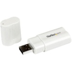 StarTech.com USBオーディオ/サウンド変換アダプタカード ホワイト ICUSBAUDIO 1個