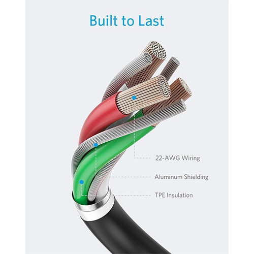 アンカージャパン　ＡＮＫＥＲ　ＰｏｗｅｒＬｉｎｅ　ＩＩ　ライトニングケーブル　０．９ｍ　ブラック　Ａ８４３２０１２　１本5