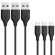 アンカージャパン　ＡＮＫＥＲ　ＰｏｗｅｒＬｉｎｅ　Ｍｉｃｒｏ　ＵＳＢ　ケーブル　０．９ｍ　ブラック　Ｂ８１３２０１６　１パック（３本）1